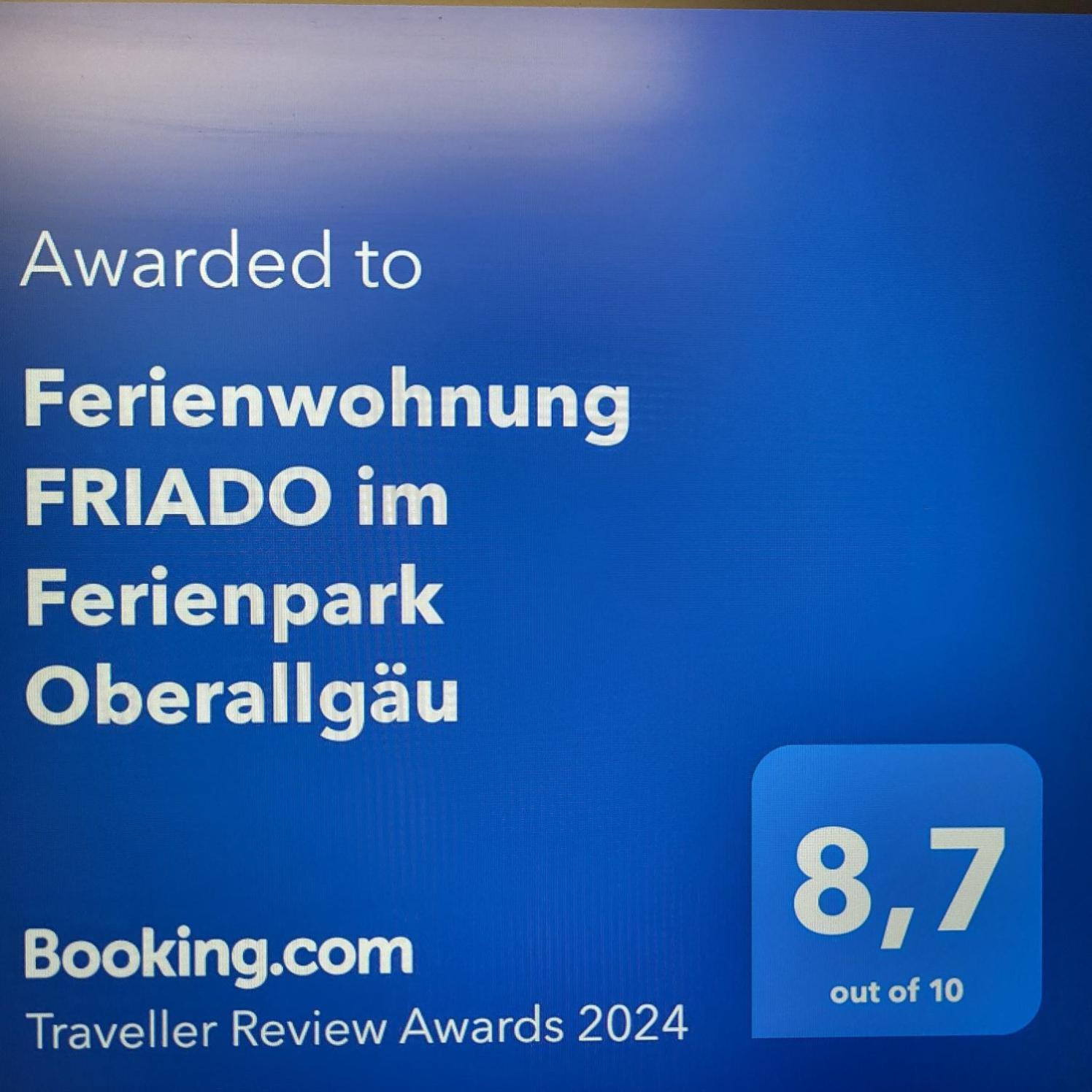 Fewo Friado Im Ferienpark Oa - Ohne Zusatzkosten Nach Anreise - Mit Hallenbad, W-Lan, Pkw-Garage, Kurtaxe Mit Allgaeu-Walser-Pass, Bett- Und Handtuch-Waesche Sowie End-Reinigung ミッセン・ヴィルハムス エクステリア 写真